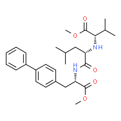 L-Alanine, 3-[1,1-biphenyl]-4-yl-N-[N-[1-(methoxycarbonyl)-2-methylpropyl]-L-leucyl]-, methyl ester, (S)- (9CI)结构式