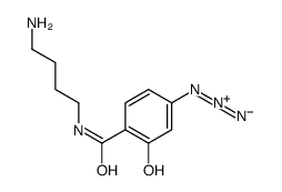 N-(4-Aminobutyl)-4-azido-2-hydroxybenzamide结构式