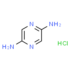 吡嗪-2,5-二胺盐酸盐结构式