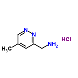 (5-甲基哒嗪-3-基)甲胺盐酸盐结构式