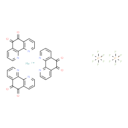 三(1,10-菲罗啉-5,6-二酮)钌(II)双(六氟磷酸盐)结构式
