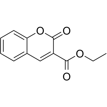 香豆素-3-羧酸乙酯结构式