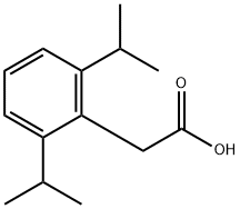 2-(2,6-二异丙基苯基)乙酸结构式