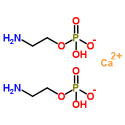 Calcium bis(2-aminoethyl hydrogen phosphate) Structure