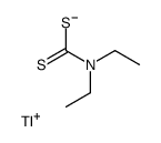 Diethyldithiocarbamic acid thallium(I) salt Structure
