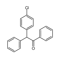 2-(4-chlorophenyl)-1,2-diphenylethanone结构式