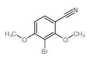 3-溴-2,4-二甲氧基苯甲腈结构式