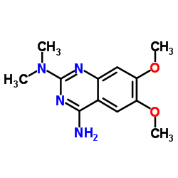 6,7-dimethoxy-N~2~,N~2~-dimethylquinazoline-2,4-diamine Structure