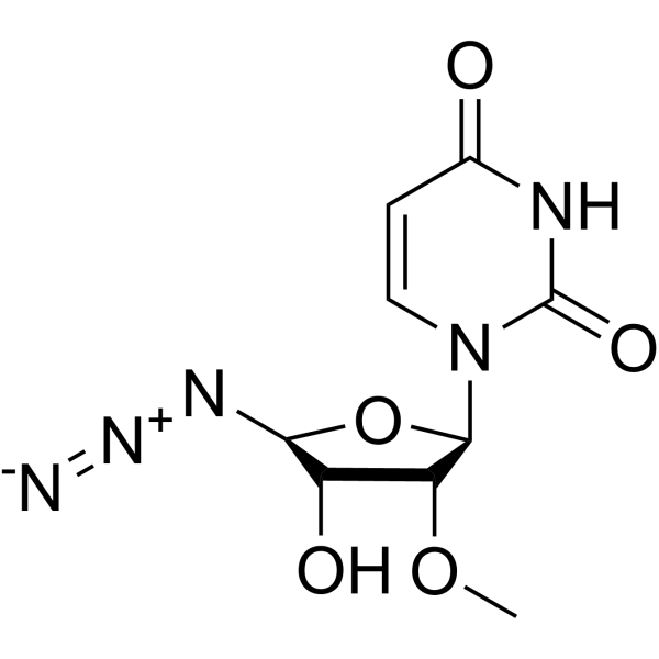 5’-Azido-5’-deoxy-2’-O-methyluridine Structure