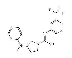3-(N-methylanilino)-N-[3-(trifluoromethyl)phenyl]pyrrolidine-1-carbothioamide Structure