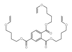 三[4-(乙烯醚)丁基]三苯六甲酸酯结构式