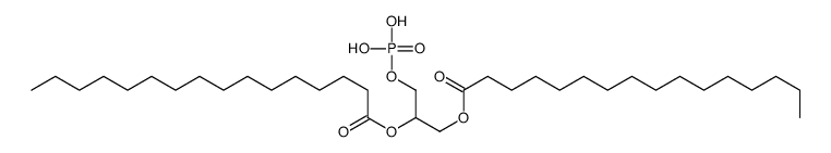 2,3-bis(palmitoyloxy)propyl dihydrogen phosphate Structure