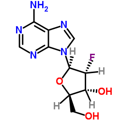 9-(2-Deoxy-2-fluoro-beta-D-arabinofuranosyl)adenine structure