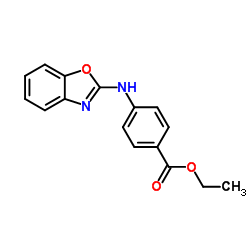 4-(苯并[d]噁唑-2-基氨基)苯甲酸乙酯结构式