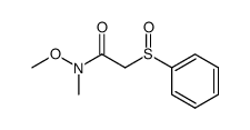 N-METHOXY-N-METHYL-2-(PHENYLSULFINYL)- Structure