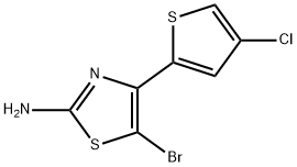 5-溴-4-(4-氯噻吩-2-基)噻唑-2-胺结构式