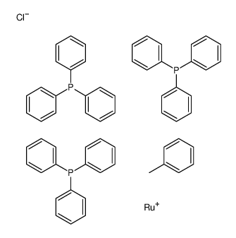 Chlorohydridotris(triphenylphosphine) ruthenium(II) toluene adduct Structure