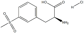 (S)-2-氨基-3-(3-甲砜基-苯基)-丙酸盐酸盐结构式