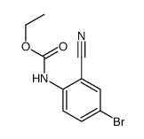ethyl N-(4-bromo-2-cyanophenyl)carbamate结构式