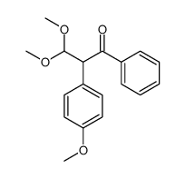 3,3-dimethoxy-2-(4-methoxyphenyl)-1-phenylpropan-1-one Structure