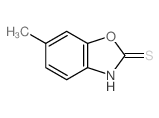 6-甲基-1,3-苯并恶唑-2(3H)-硫酮结构式