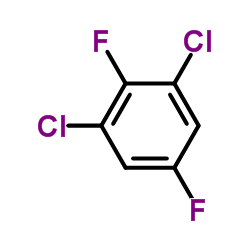 1,3-二氯-2,5-二氟苯结构式