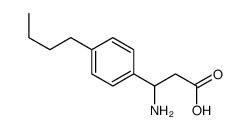 3-氨基-3-(4-丁基苯基)-丙酸结构式