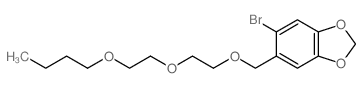 1,3-Benzodioxole,5-bromo-6-[[2-(2-butoxyethoxy)ethoxy]methyl]- Structure