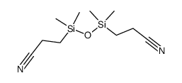 α,ω-Bis-(2-cyan-ethyl)-tetramethyldisiloxan结构式