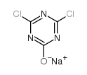 2,4-二氯-6-羟基-1,3,5-三嗪钠盐结构式