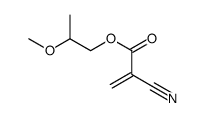 2-methoxypropyl 2-cyanoprop-2-enoate Structure