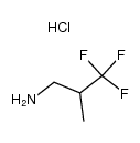 γ,γ,γ-trifluoro-isobutylamin, hydrochloride Structure