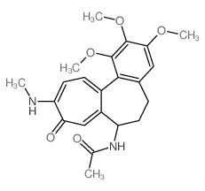 Acetamide,N-[(7S)-5,6,7,9-tetrahydro-1,2,3-trimethoxy-10-(methylamino)-9-oxobenzo[a]heptalen-7-yl]-结构式