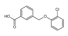 3-(2-CHLORO-PHENOXYMETHYL)-BENZOIC ACID结构式