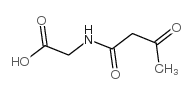 2-(3-oxobutanoylamino)acetic acid Structure