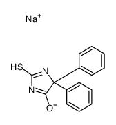 sodium,5,5-diphenyl-2-sulfanylideneimidazolidin-3-id-4-one Structure