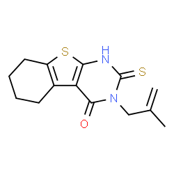 3-(2-methylprop-2-en-1-yl)-2-sulfanyl-5,6,7,8-tetrahydro[1]benzothieno[2,3-d]pyrimidin-4(3H)-one Structure