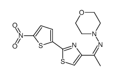 N-(1-(2-(5-Nitro-2-thienyl)-4-thiazolyl)ethylidene)-4-morpholinamine结构式