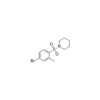 1-((4-溴-2-甲基苯基)磺酰基)哌啶结构式
