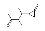 3-methyl-4-(2-methylenecyclopropyl)pentan-2-one结构式