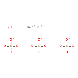 硫酸钪(III) x水合物结构式