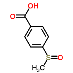4-甲亚砜基苯甲酸结构式