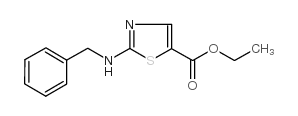 2-(苄氨基)-1,3-噻唑-5-羧酸乙酯结构式