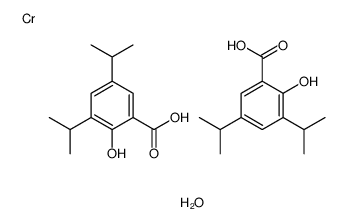 bis(3,5-diisopropylsalicylato-O1,O2)hydroxychromium Structure