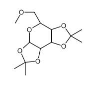 6-O-methyl-1,2,3,4-di-O-isopropylidene-D-galactopyranose结构式