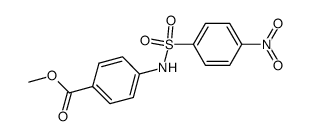 methyl N-nosyl-p-aminobenzoate Structure
