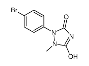1-(4-bromophenyl)-2-methyl-1,2,4-triazolidine-3,5-dione结构式