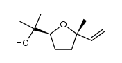(E)-linalool oxide (furanoid) Structure