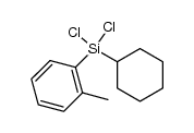 (dichloro)(cyclohexyl)(2-methylphenyl)silane结构式