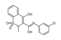 N-(3-Chlorophenyl)-4-hydroxy-2-methyl-2H-1,2-benzothiazine-3-carb oxamide 1,1-dioxide Structure